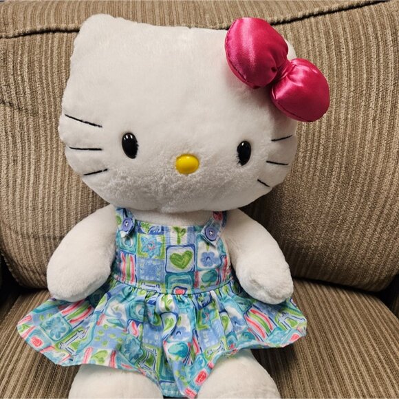 Build A Bear Hello Kitty with Pinafore Dress